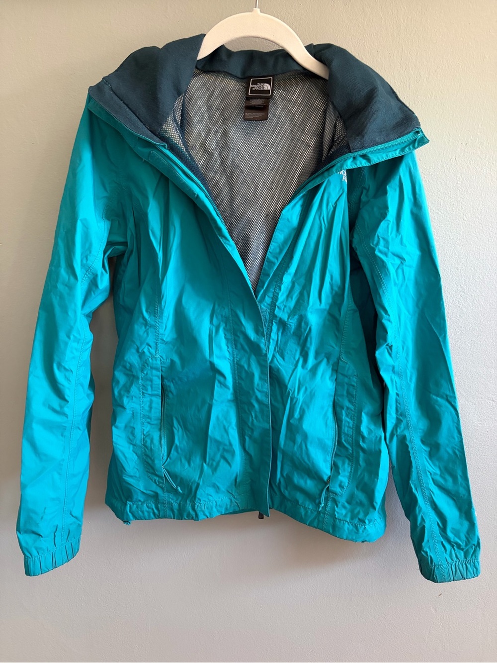 The North Face Women's Teal Hooded Shell Jacket